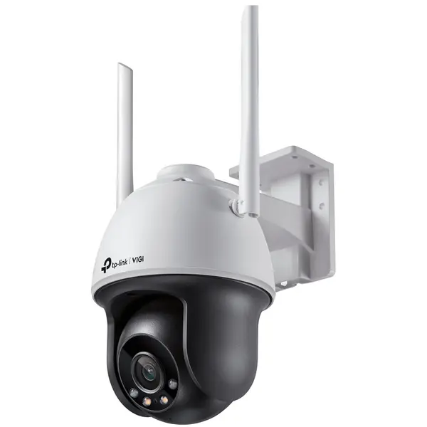 TP-LINK Camera IP TP-LINK VIGI, Wi-Fi, Pan Tilt, pt. exterior, dist. IR 30 m, tip lentila fixa 4 mm, 4 Mpx, 1 x RJ45 10-100M, carcasa plastic, VIGI C540-W(4mm), Alba