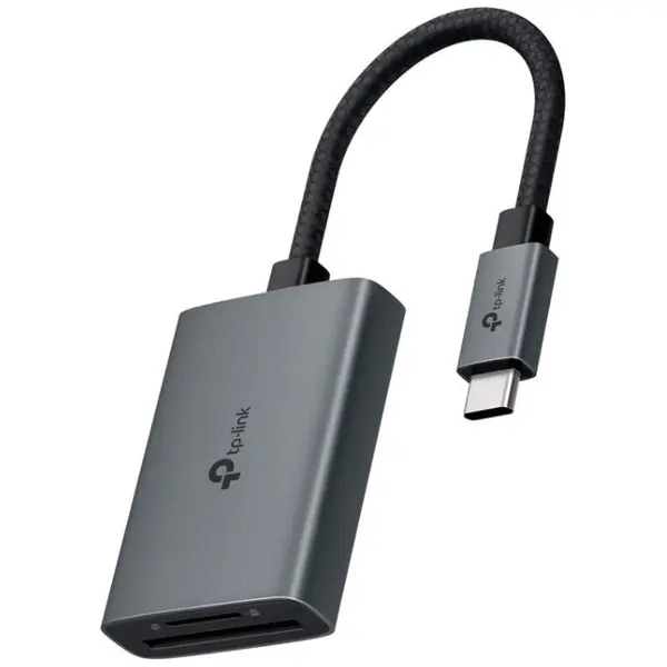 TP-LINK Cititor carduri TP-LINK UA430C, USB-C 3.0 la SD/microSD, Gri