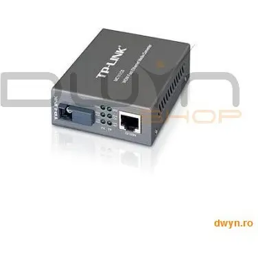 TP-LINK Convertor RJ45 10/100M la fibra SC single-mode 100M, Full-duplex, Tx:1550nm, Rx:1310nm, pana la 20Km