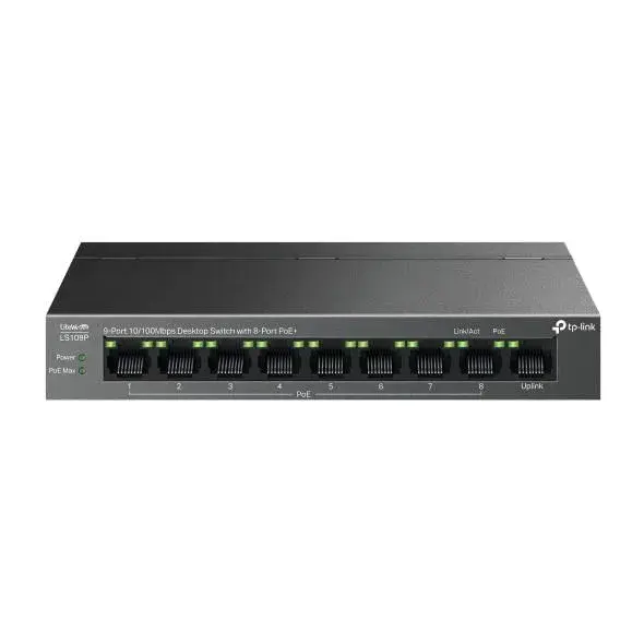 TP-LINK LS109P 9 PORT 10/100 SWITCH TP-LINK LS109P 9 PORT 10/100 SWITCH