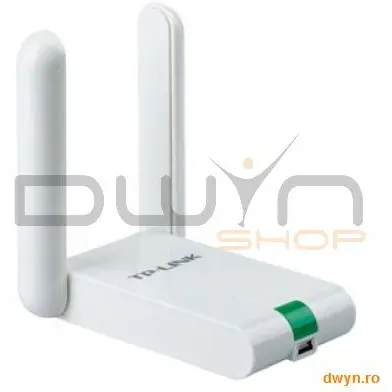 TP-LINK Placa Retea Wireless USB 300Mbps High Gain, 802.11n Draft 2.0,QSS, 2.4GHz, cablu 1,5m
