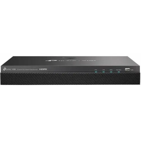 TP-LINK Sistem NVR TP-Link VIGI NVR2008H-8MP-2TB, 8 canale pana la 8 MP rezolutie 30fps, POE+, HDD 2TB, H.265+, detectie miscare persoane, vehicule