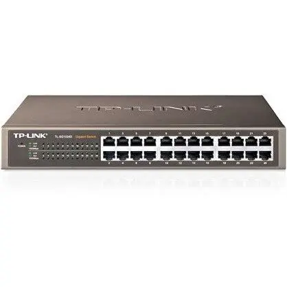 TP-LINK Switch 24 Port-uri 10/100/1000 Gigabit, carcasa metalica desktop/rack