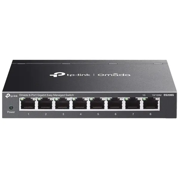TP-LINK Switch TP-LINK Omada ES208G, 8 porturi RJ45, Management L2, Plug-and-Play