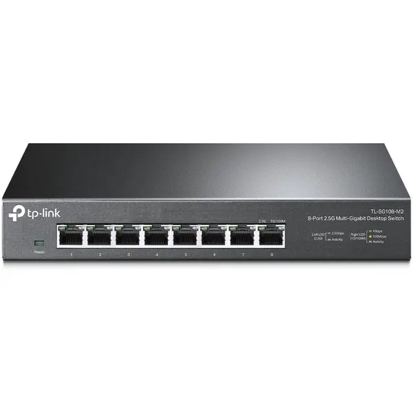 TP-LINK Switch TP-Link TL-SG108-M2, 8 porturi x 2.5 Gigabit, carcasa metalica