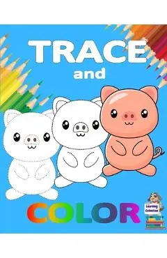 Trace and Color: Learning Collection Ages 3-6 Easy Kids Drawing Preschool Kindergarten Ι Practice line tracing, pen control to tra - Axinte