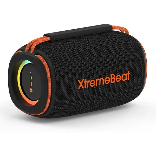 TRACER Boxa portabila Tracer XtremeBeat XTRAVOX L TWS, Bluetooth, 15 W, RGB, USB-C, AUX, MicroSD, USB-A, IPX6, Negru