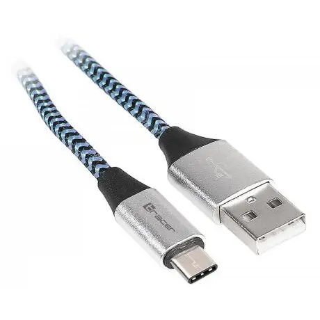 TRACER Cablu de date Tracer, USB 2.0 - USB-C, 1m, Black-Blue