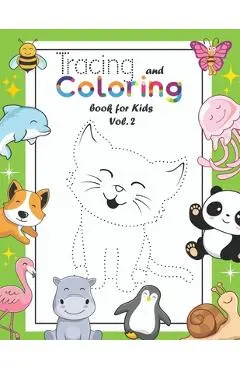 Tracing and Coloring Book for Kids: (Vol.2) Let Your Kids Practice Drawing & Coloring 36 Cute Animals/Birds/Insects . Your Kids Will Also Get to Know - Busy Family
