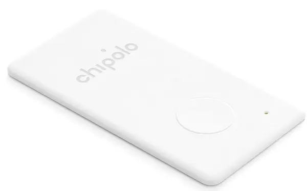 Tracker pentru portofel Chipolo - Card, iPhone/Android, alb