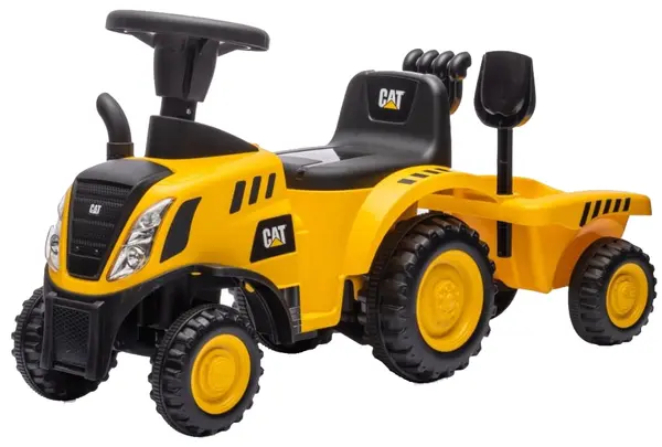 Tractor pentru călărie Milly Mally - CAT, tractor cu remorca