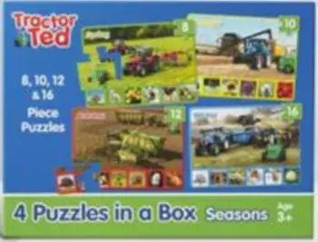 Tractor Ted 4 puzzles in a box, Hardback/ALEXANDRA HEARD
