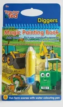 Tractor Ted Magic Painting Book - Diggers. Reusable Mess Free Children painting book, Hardback/Alexandra Heard