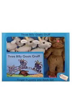 Traditional Story Sets 3 Billy Goats-W/Finger Puppets [With Plush Puppets] - The Puppet Company Ltd