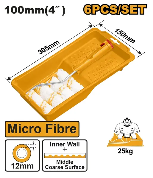 Trafalet 100mm cu Tava si 4 Rezerve INGCO HKTCB061004