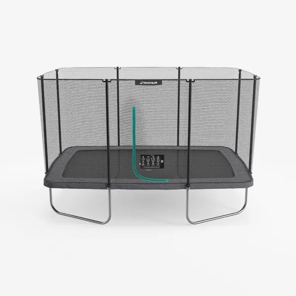 Trambulină dreptunghiulară 520 cu fileu de protecție, negru