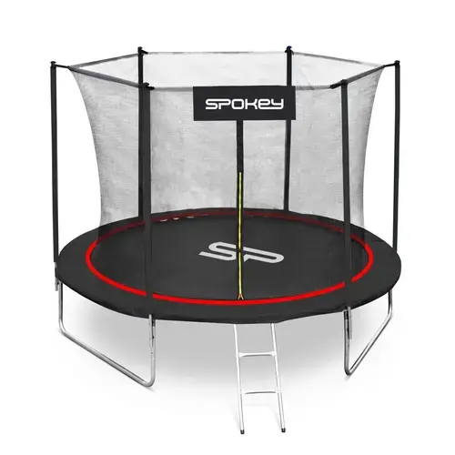 Trambulina rotunda Spokey Jumper 244 cm (Negru/Rosu)