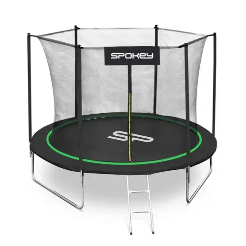 Trambulina rotunda Spokey Jumper 244 cm, (Negru/Verde)