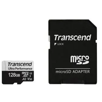 Transcend Card De Memorie Transcend 128GB microSD UHS-I U3 A2 Adaptor Negru