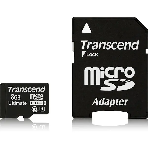 Transcend Card de memorie Transcend Micro SDHC 8GB UHS-I 600x PREMIUM