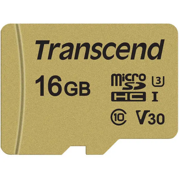 Transcend Card Transcend TS16GUSD500S microSDHC USD500S 16GB C + Adaptor