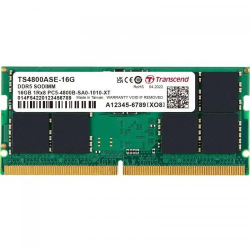 Transcend Memorie SO-DIMM Transcend JetRam, 16GB, DDR5-4800Mhz, CL40