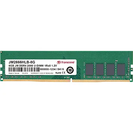 Transcend Memorie Transcend JM 8GB DDR4 2666Mhz U-DIMM CL 19 1.2V U-DIMM