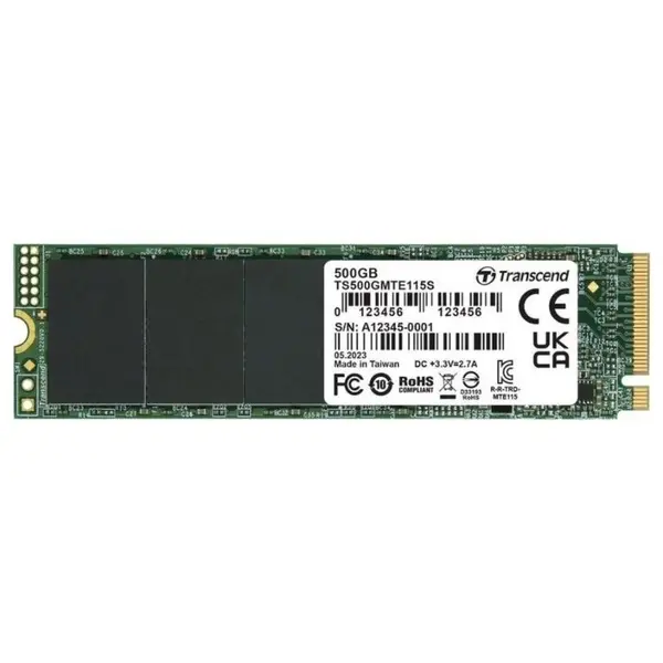 Transcend SSD Transcend 500GB M.2 MTE115S (M.2 2280) PCIe Gen3 x4 NVMe