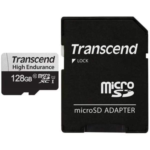 Transcend Transcend Card de Memorie 128GB microSD with adapter U1, High Endurance