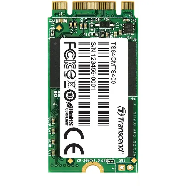 Transcend Transcend SSD M.2 2242 SATA 6GB/s, 64GB, MLC (read/write; 450/90MB/s)