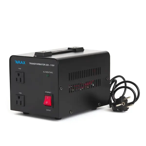 Transformator 220 - 110v AC Putere: 1000VA 2 prize iesire 110V