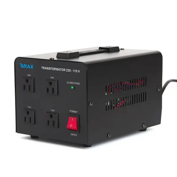Transformator 220-110V AC Putere : 2000 VA 4 prize iesire