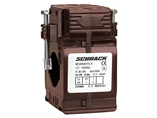 Transformator de curent Schrack MG954015-A, 150/5A, bare colectoare 30x10, clasa 0.5, masura si control