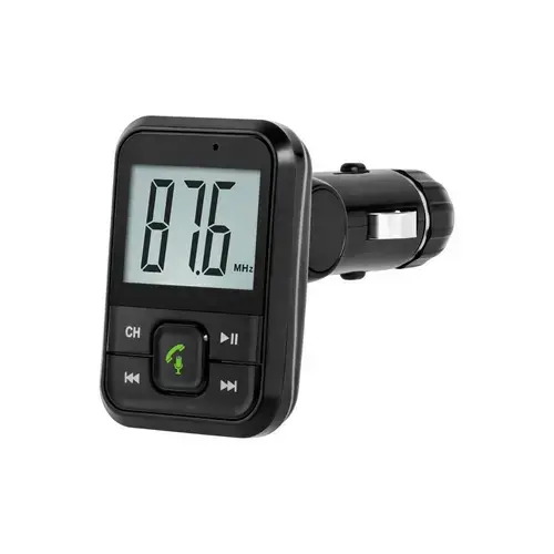 Transmitator auto Peiying, Bluetooth, USB, 7m, 12-24V (Negru)