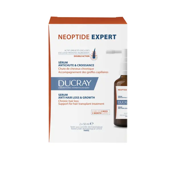 Tratament anti-cadere par Neoptide Expert, 2x50 ml, Ducray