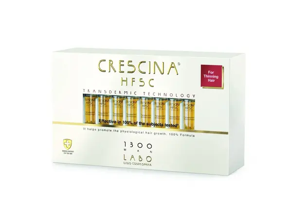 Tratament Transdermic Re-Growth HFSC 1300 pentru barbati, 20 fiole, Crescina