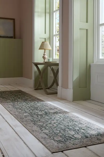 Traversa Beau Floral Verde 60x230 cm, Flair Rugs