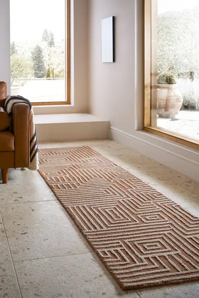 Traversa Kylo Circular Knit Teracota 80x300 cm, Flair Rugs