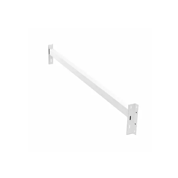 Traversa orizontala albă pentru raft profesional 200kg/nivel 0,6 mm grosime