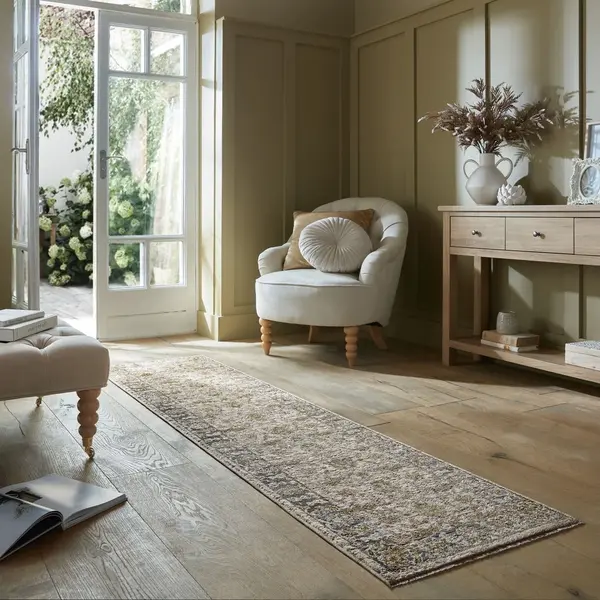 Traversa Zetta Vintage Style Verde 60x230 cm, Flair Rugs