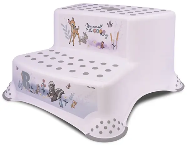 Treaptă dublă pentru baie Lorelli - Bambi, White