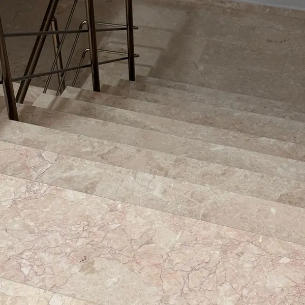 Treapta marmura Rosalina Polisata, 120 x 30 x 3 cm - Proiect Special