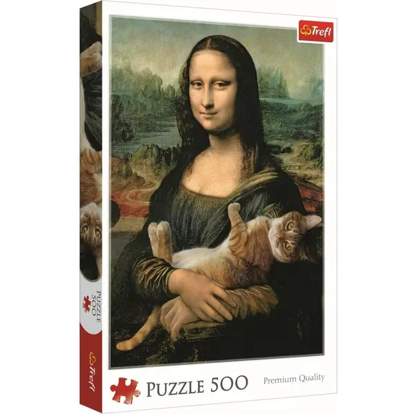 TREFL Puzzle Trefl, Monalisa cu pisica, 500 piese