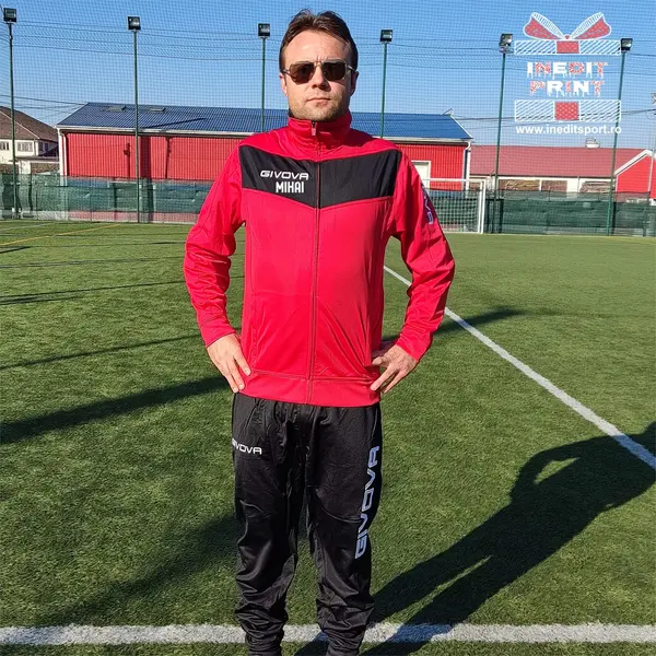 Trening copii si adulti Givova visa personalizabil XXXL, ROSU CU NEGRU