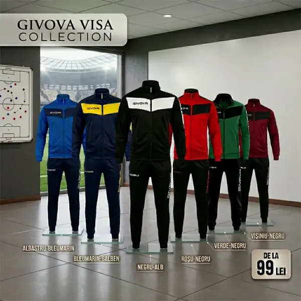 Trening Givova visa TV XS, VERDE CU NEGRU