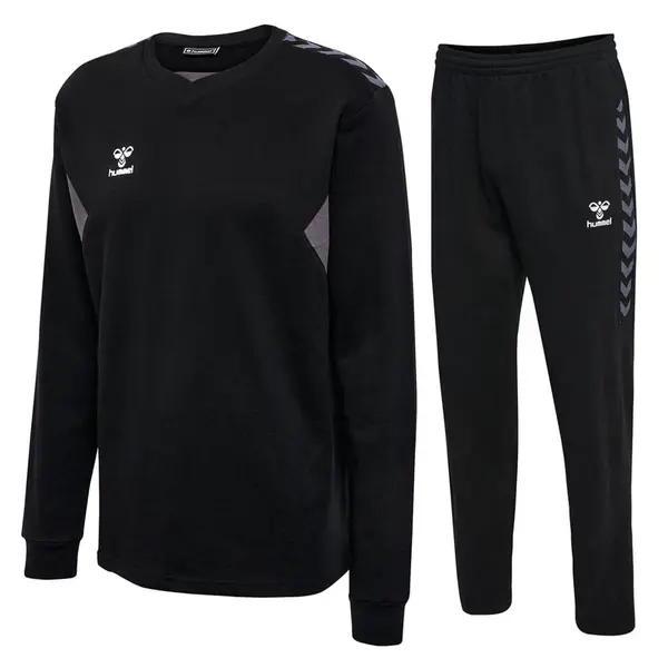 Trening hummel AUTHENTIC COTTON SWEAT UNISEX - 2001 Black, S