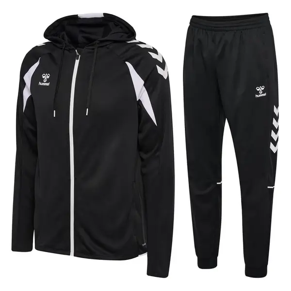 Trening hummel CORE 2.0 HOODIE ZIP - 2114 Black White, XXL