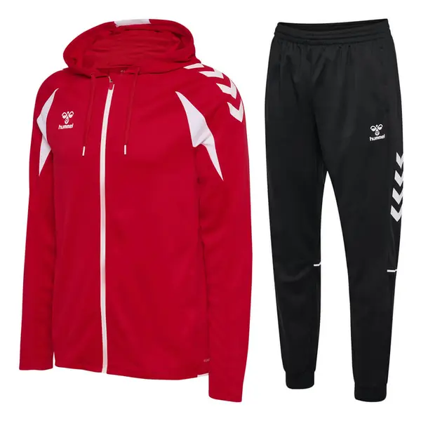 Trening hummel CORE 2.0 HOODIE ZIP - 3946 True Red White, S