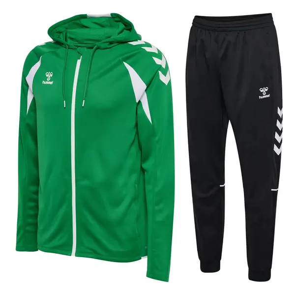 Trening hummel CORE 2.0 HOODIE ZIP - 6129 JELLY BEAN/WHITE, 3XL