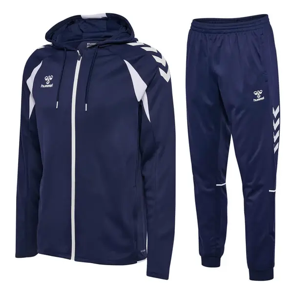 Trening hummel CORE 2.0 HOODIE ZIP - 7929 Marine White, S